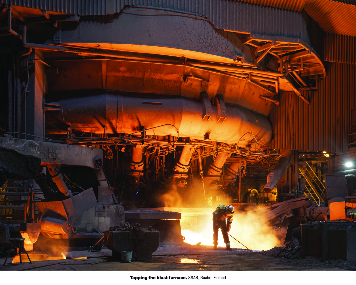 5 Tapping the blast furnace
